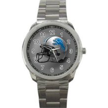 Detroit Lions Sport Metal Watch 07