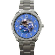 Detroit Lions Unisex Silver-Tone Sports Metal Watch 06