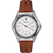 DIAL BROWN LEATHER WATCH - NA 6