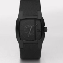 Diesel Analog Black Leather Mens Watch Dz1448