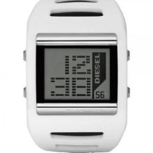 Diesel Men's Watch White Rubber Digital Dz7224