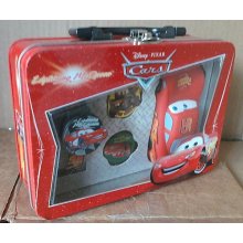 Disney Pixar CARS digital watch w/3 faces and lunchpail box