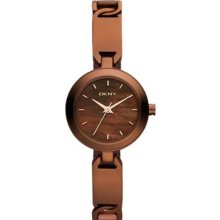 Dkny 3-hand Stainless Steel Brown Dial Women's Watch Mop Ny8616