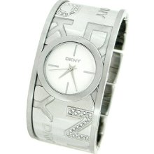 Dkny Crystal Silver Bracelet 50m Ladies Watch Ny8249