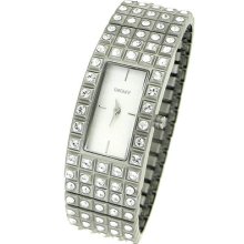 Dkny Crystal Silver Bracelet Ladies Watch Ny8243