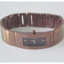 Dkny Ny-8392 Women's Brown Stainless Steel Band Brown Dial 19mm 3 Atm Watch