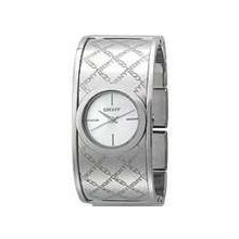 Dkny Women's Silver Signature Logo Bangle Watch Ny4954