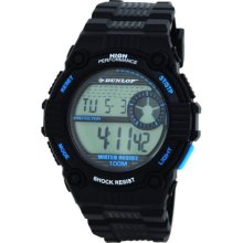 Dunlop Men's Chronograph Watch Dun-176-G01-Triad-100M Water Resistant, El Backlight