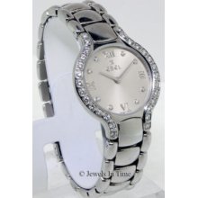 Ebel Ladies Beluga Steel & Diamond Watch + Box