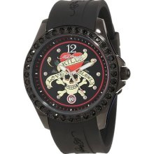 Ed Hardy Unisex Techno Black Watch Te-bk/ Official Stockist/brand (rrpÂ£65)