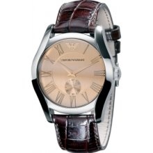 Emporio Armani Ar0645 Mens Classic Brown Watch Rrp Â£149