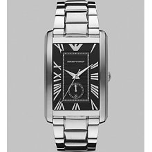 Emporio Armani Classic Stainless Steel Watch - Silver-Black