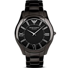 Emporio Armani Large Black Ceramic Watch, 43 mm