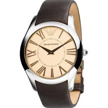 Emporio Armani Super Slim Leather Men's Watch AR2041