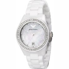 Emporio Ea Ar1426 - Ladies Ceramica Designer Authentic Watch