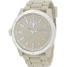 Esprit Edc Serise Rubber Star Milky White Unisex Watch Ee100831010