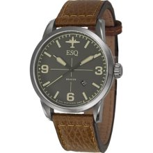 ESQ by Movado Beacon Leather Men's Watch 07301391