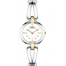 Esq Movado Women's 07101396 'corbel' Round Two-tone Watch