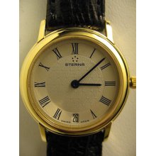 Eterna Rialto Swiss Made Watch Woman Wristwatch Eternamatic Gold Plated