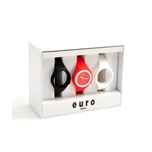 Euro Watch Set, Black, Red, White