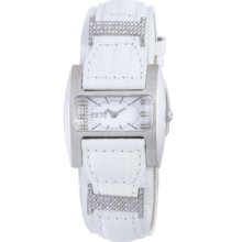 Exte Women's White Leather Strap