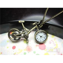 Factory Seller 3pcs/lot Quartz Pocket Watch Necklace Watch Brass Qua