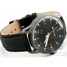 Fashion Electronic Watches Classic Black Leather Watches 10pcs/lot