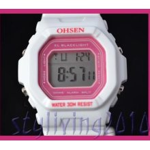 Fashion Multifunctions Cute Lady Women Children Digital Wrist Sports Watch Ohsen