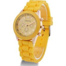 Fashion Women Girl Boys Unisex Silicon Bracelet Wristwatch Many Colors