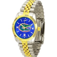 Florida Gators Executive Blue AnoChrome Two-Tone Steel Mens Watch