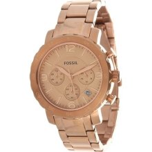 Fossil Am4423 Rose Gold Stainless Steel Chronograph Ladies Watch