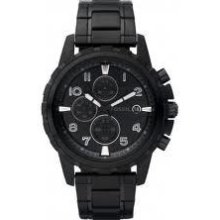 Fossil Fs4646 Dean Stainless Steel Watch In Black