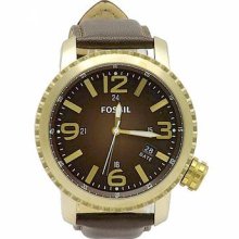 Fossil Gold Stainless Steel Men's Watch DE1002