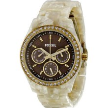 Fossil Ladies Alpine Horn Plastic Chronograph Dial Es2794 Watch