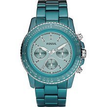 Fossil Stella Large Aluminum - Teal Women's watch #CH2706