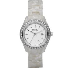 Fossil Watch, Women's, Mini Stella White Pearlized