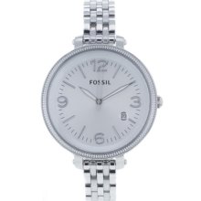 Fossil Watches Women's Heather Silver Dial Stainless Steel Stainless S