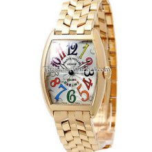 Franck Muller Curvex Color Dreams Yellow Gold 7502QZCOLDRMO Watch