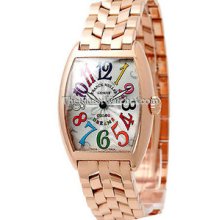 Franck Muller Curvex Color Dreams Pink Gold 7502QZCOLDRMO Watch