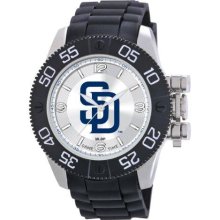 Game Time Black Mlb-Bea-Sd Men'S Mlb-Bea-Sd Beast San Diego Padres Round Analog Watch