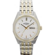 GB00227-06 Rotary Mens Seville Two Tone Watch