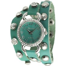 Geneva Platinum Women's Rhinestone Studded Wrap-around Watch (Geneva Wrap-Around Watch)