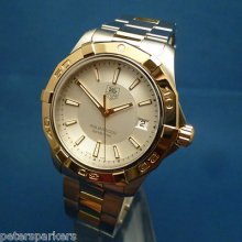 Gents Stainless Steel & Gold Tag Heuer Aquaracer 300m Quartz Wristwatch