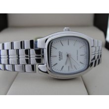 Genuine Casio Ltp-1169d-7a Quartz Analog White Dial Ladies Watch Freeship