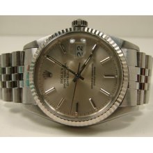 Genuine Ss/gold Rolex Datejust Ref 16014 Wristwatch.