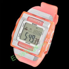 Girls Sports Digital Alarm Wrist Watch Stopwatch + Cold Light