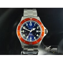 Glycine Watch Combat Sub 200m Automatic -Orange Bezel- 3863.18AT O-1