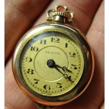 Gold Filled Swiss Ladies Pocket Watch For Repair