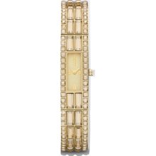 Gold Tone Crystal Glitz Watch