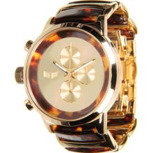 GOLD/TORTOISE/GOLD/ACETATE METRONOME by Vestal Watch, OS